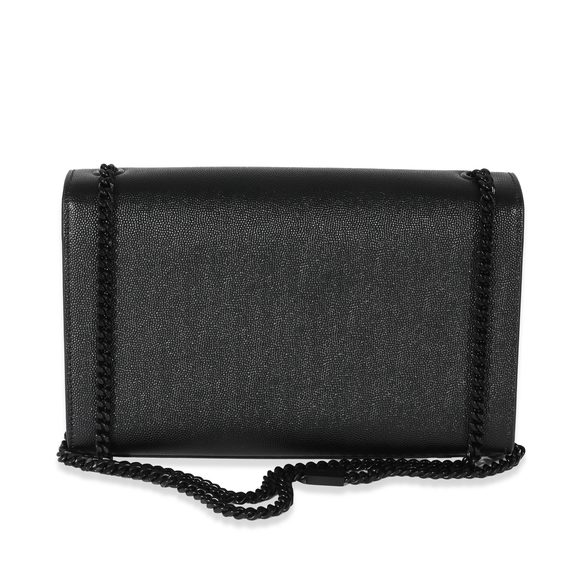 Saint Laurent Black Grain De Poudre Medium Kate Chain Bag - Picture 3 of 7